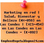 Marketing en red | Salud, Bienestar y Belleza [WX-059] en Las Condes | [XCS-454] en Las Condes en Las Condes – [K-892]