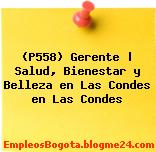 (P558) Gerente | Salud, Bienestar y Belleza en Las Condes en Las Condes