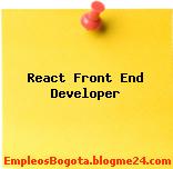 React Front End Developer