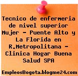 Tecnico de enfermeria de nivel superior Mujer – Puente Alto y La Florida en R.Metropolitana – Clinica Hogar Buena Salud SPA