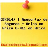 (BK014) | Asesor(a) de Seguros – Arica en Arica U-411 en Arica