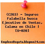 (C263) – Seguros Falabella busca Ejecutivo de Ventas, Calama en Chile | [U-020]