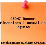 CE247 Asesor Financiero | Mutual De Seguros