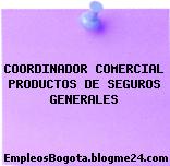 COORDINADOR COMERCIAL PRODUCTOS DE SEGUROS GENERALES