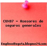 CUX87 – Asesores de seguros generales