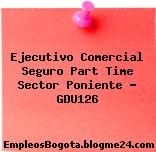 Ejecutivo Comercial Seguro Part Time Sector Poniente – GDU126