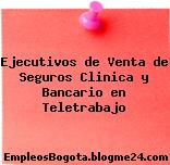 Ejecutivos de Venta de Seguros Clinica y Bancario en Teletrabajo