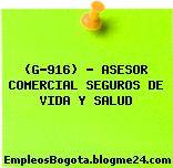 (G-916) – ASESOR COMERCIAL SEGUROS DE VIDA Y SALUD