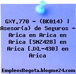 GXY.770 – (BK014) | Asesor(a) de Seguros – Arica en Arica en Arica [SMZ428] en Arica [JXL-430] en Arica