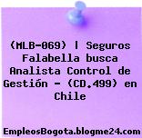 (MLB-069) | Seguros Falabella busca Analista Control de Gestión – (CD.499) en Chile