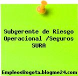 Subgerente de Riesgo Operacional /Seguros SURA