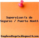 Supervisor(a) de Seguros – Puerto Montt
