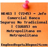 WK463 | (V245) – Jefe Comercial Banca Seguros No Tradicional | (SU685) en Metropolitana en Metropolitana