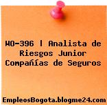 WO-396 | Analista de Riesgos Junior Compañías de Seguros