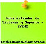 Administrador de Sistemas y Soporte – ZY242