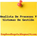 Analista De Procesos Y Sistemas De Gestión