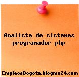 Analista de sistemas programador php