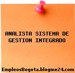ANALISTA SISTEMA DE GESTION INTEGRADO