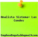 Analista Sistema- Las Condes