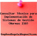 Consultor Técnico para Implementación de Sistemas de Gestión (Normas ISO)