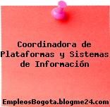 Coordinadora de Plataformas y Sistemas de Información
