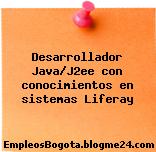 Desarrollador Java/J2ee con conocimientos en sistemas Liferay