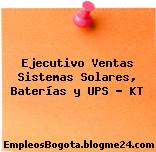 Ejecutivo Ventas Sistemas Solares, Baterías y UPS – KT
