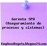Gerente SPA (Aseguramiento de procesos y sistemas)