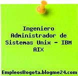 Ingeniero Administrador de Sistemas Unix – IBM AIX