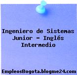 Ingeniero de Sistemas Junior – Inglés Intermedio