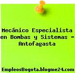 Mecánico Especialista en Bombas y Sistemas – Antofagasta