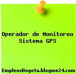 Operador de Monitoreo Sistema GPS