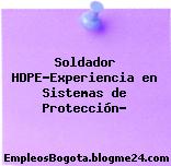 Soldador HDPE-Experiencia en Sistemas de Protección…