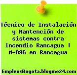 Técnico de Instalación y Mantención de sistemas contra incendio Rancagua | M-096 en Rancagua