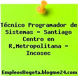 Técnico Programador de Sistemas – Santiago Centro en R.Metropolitana – Incosec