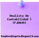 Analista De Contabilidad | (PJD045)
