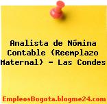 Analista de Nómina Contable (Reemplazo Maternal) – Las Condes