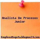 Analista De Procesos Junior