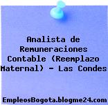 Analista de Remuneraciones Contable (Reemplazo Maternal) – Las Condes