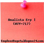 Analista Erp | (WVY-717)