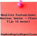 Analista Evaluaciones Masivas Senior – Plazo fijo (8 meses)
