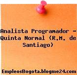 Analista Programador – Quinta Normal (R.M. de Santiago)