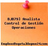 BJB79] Analista Control de Gestión Operaciones