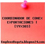 COORDINADOR DE COMEX EXPORTACIONES | [VYX303]