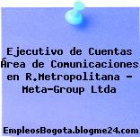 Ejecutivo de Cuentas Área de Comunicaciones en R.Metropolitana – Meta-Group Ltda