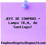 JEFE DE COMPRAS – Lampa (R.M. de Santiago)