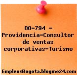 OO-794 – Providencia-Consultor de ventas corporativas-Turismo