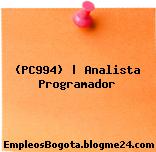 (PC994) | Analista Programador