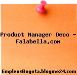 Product Manager Deco – Falabella.com