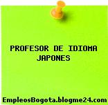 PROFESOR DE IDIOMA JAPONES